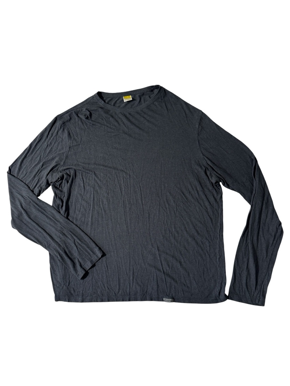 Onno mens 2XL XXL dark grey viscose cotton long sleeve crewneck t-shirt EUC